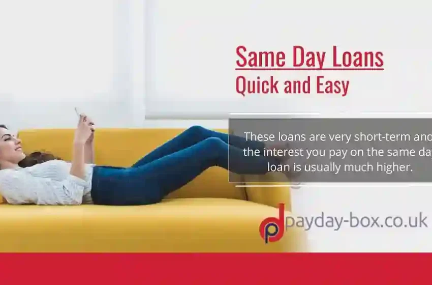  Same Day Loans: Your Answer to Unexpected Financial Hurdles
